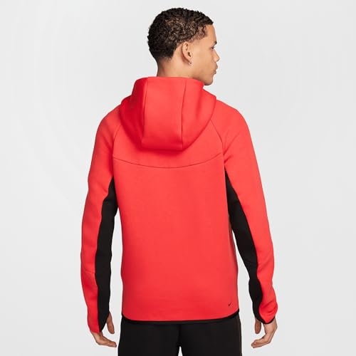 Nike Tech Men's Full-Zip Windrunner Hoodie (HV0949-696, Light Crimson/Black/Black)2