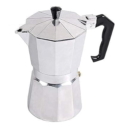Image of Espresso 3 cup Aluminium Stovetop espresso coffee maker percolator pot 150ml Coffee maker pot cup Multicolor