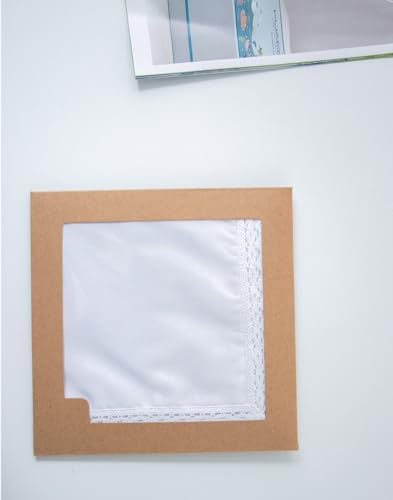 Image of Lace Cotton White Handkerchiefs Perfect Wedding Bulk