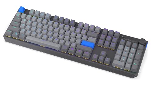 ENDORFY Thock V2 Wireless, BT, 2,4 GHz, commutateurs ENDORFY Yellow by Gateron, Hot-Swap, contrĂ´le du Volume, Fonction Mute, Logiciel, Dessus en Aluminium, macros programmables
