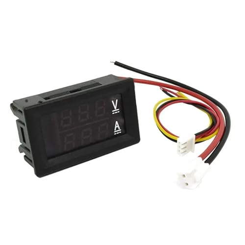 0.56'' デジタル電圧計 DC 0-100V AC60-500V 1A 10A 赤青 LED ディスプレイ テスター(AC 60-500V,0-100A without shunt)