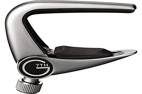 G7TH Capo Ukulele / Banjo argent - Les Beatles, Paul McCartney, John Lennon, RIngo Starr, George Harrison G7TH Capo Ukulele / Banjo argent