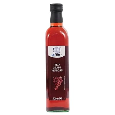 LE-CHEF Red Grape Vinegar 500ml | Tangy Red Vinegar | Cooking & Salad Dressing Use