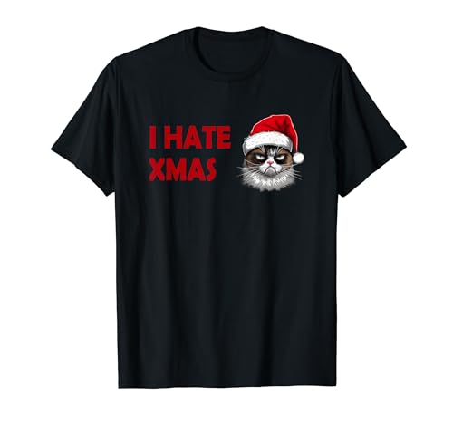 I Hate Christmas Holiday Haters Maglietta