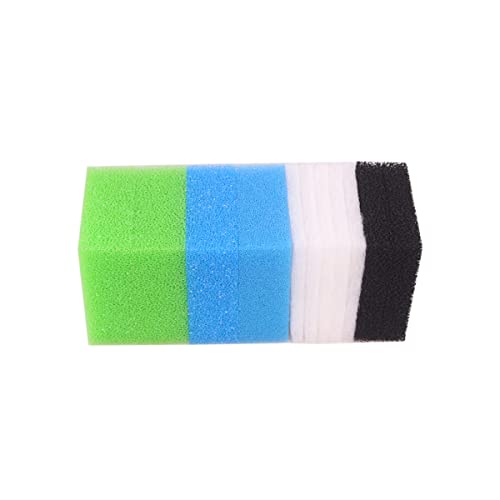 INGVIEE Compatible Mousse Filtrante pour Juwel Standard/Bioflow 6.0 / L (1x Bleu Fin, 1x Bleu Gros, 2X Vert Nitrax, 2X Mousse au Charbon Actif, 5X Ouate Filtrante)