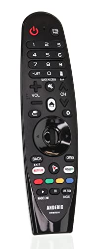 Anderic Rrmr600 For Lg Smart Tv Without Voice Function Tv Remote Control Annmr600, Anmr600G,Anmr500G, Anmr650, Anmr650A, An-Mr650B, An-Mr19Ba, An-Mr18Ba, Anmr18Ba #TOP6
