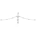 Body Candy Stainless Steel Clear Accent Sweetheart Dangle Belly Ring Belly Chain