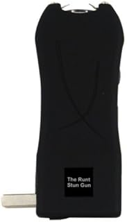 Runt 20 Million Volt Rechargeable BLACK Self Defense Hand Stun Gun with Holster