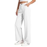 UHBYGV Girls High Waist Dress Pants Wide Leg Uniform Pants Comfy Trendy Preppy Clothes with Pockets 5-15 Years...