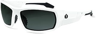 Skullerz Odin Polarized Safety Sunglasses - White Frame, Smoke Lens