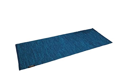 ASE YOGA INDIA 100% COTTON ORGANIC ANTI SKID Y0GA MAT, SUPREME HEAVY QUALITY, SPECIAL SIZE- 70X190 Cm (HANDLOOM PRODUCT - ORGANIC & ECO FRIENDLY)