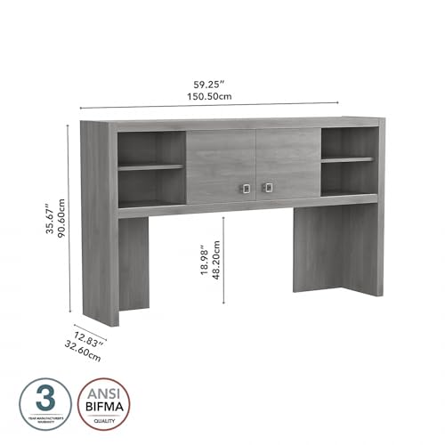 Bush Business Furniture KI60403-03 Echo 60W Hutch In Modern Gray thumb #2