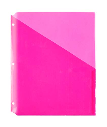 Nova Filer 5 Binder Dividers with Insertable Pockets (Red)