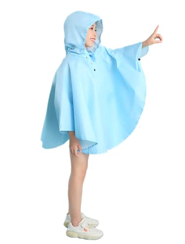 Image of Freesmily Kids Cute Raincoat Waterproof Rain Poncho Jacket Coat for Girls Boys