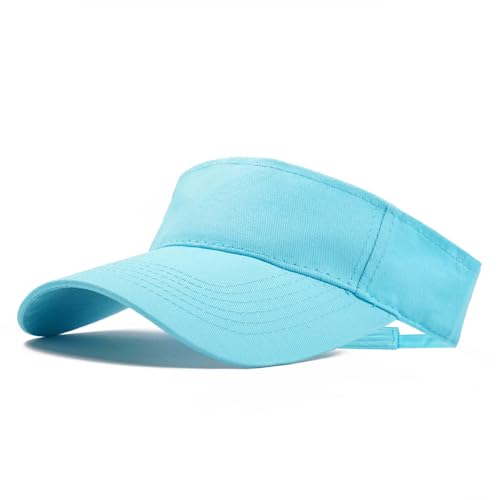Image of ANDICEQY Sport Sun Visor Hats Adjustable Empty Top Baseball Cap Cotton Ball Caps for Women and Men