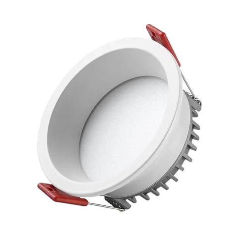 Lámpara LED empotrada de techo en negro y blanco natural para salones modernos 2