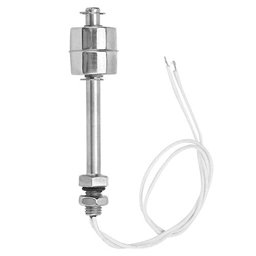 Keenso Liquid Level Sensor, 0~220V AC/DC Stainless Steel Float Switch, Water Level Sensor, Pool, Tank, Depth Meter, Switch