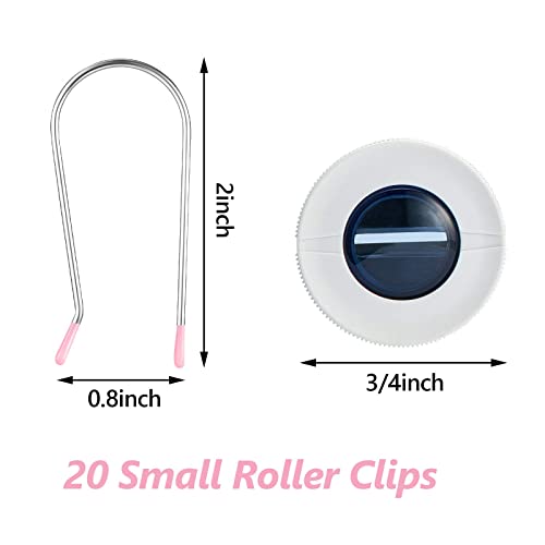 20 Pieces Assorted Hot Roller Clips Replacements, Fits Most Sized Rollers Curlers (Small) #TOP1