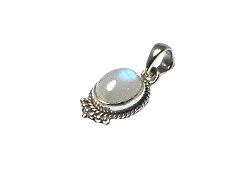 Pendentif pierre de lune ovale en argent sterling 925, un cadeau idéal et unique