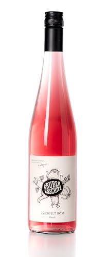 Gruber Röschitz Zweigelt Rosé Klassik Bio (1 x 0,75l) – Trockener Roséwein aus Österreich, fruchtig & frisch mit Beerenaromen, veganer Bio Wein aus dem Weinviertel