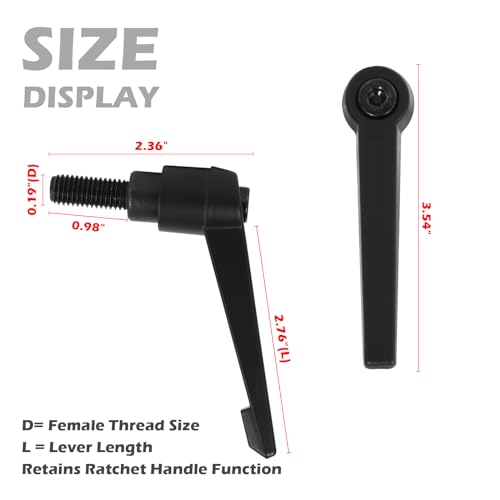 AQDD Assento de Bicicleta Ergométrica, Alavanca de Ajuste de Altura da Alça, Peças de Reposição para