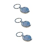 SOIMISS 3piezas Llave De Metal Tellurion Colgante De Globo Accesorio Creativo Para Llaves De Coche Bolsos y Teléfonos Para Cumpleaños y Celebraciones