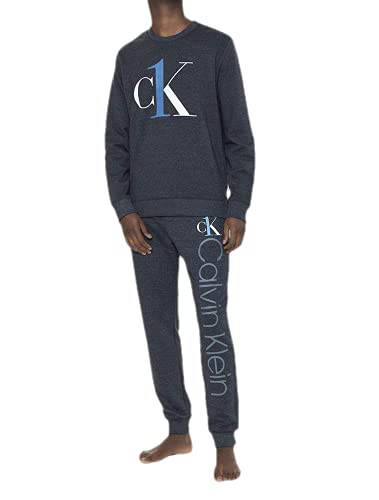 Logo graphic loungewear Calvin Klein, Calvin Klein Underwear, Calça moletom, GG, Algodão