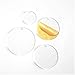 Soto Laser Cutting 25 ACRYLIC CIRCLE CLEAR BLANK DISCS WITH HOLE 1/8