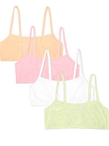 Image of Fruit of the Loom Girls' Cotton Spaghetti Strap Sport Bra