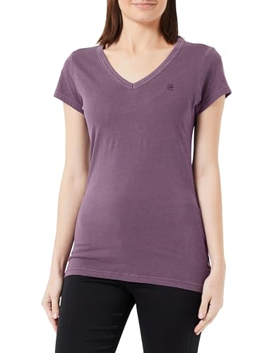 G-Star RAW Damen Eyben Slim V-Neck Top, Purpur (lt Maze gd D21314-B059-G217), XS