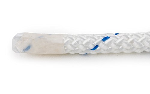 Festmacherleine Ø12 mm, 40 m, Polyester, weiß, für Boote