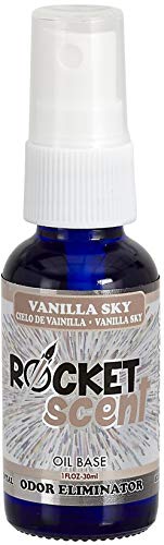Rocket Scent Vanilla Sky Spray 1 FL OZ Oil Base Concentrated Odor Eliminator
