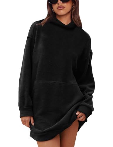 Image of Turtleneck Pullover Sweater for Women 2024 Casual Long Sleeve Chenille Jumper Knit Top with Pockets