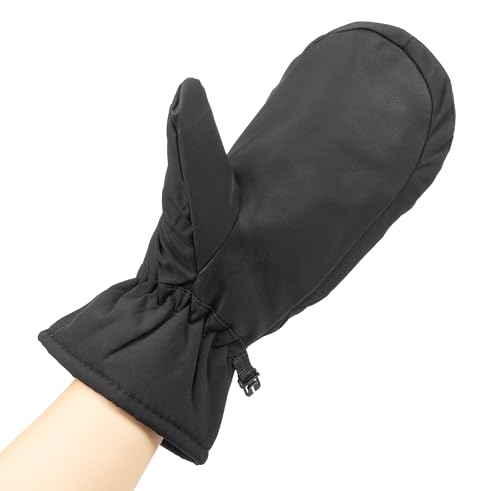 INOGIH Winter Outdoor Waterproof-Windproof Ski-Gloves for Women/Men - Non-Slip Warm Thick Lining Snow Mittens