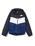 Nike Sportswear Nike Damen W NSW Wr Syn Fill JKT Hd Weste, Black/White/Blue Void/White, 17-22 Lang