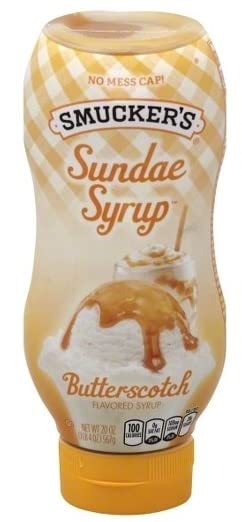 Miniatura 2 de Sundae Jarabe, caramelo de mantequilla, chocolate y caramelo, 20 onzas (paquete de 3)  con esparcidor Make Your Day