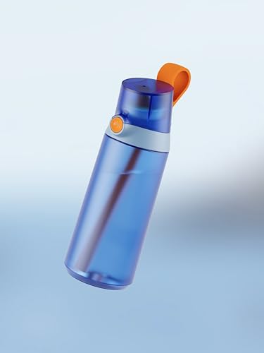Bouteille d'eau AIRIP Mini Sipper bleue 600 ml avec 3 dosettes - 3