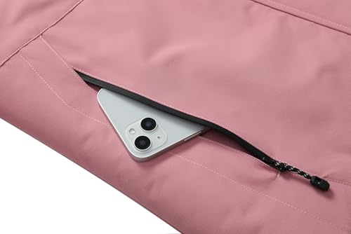 Image of MOERDENG Women's Ski Jacket Waterproof Winter Coat Hooded Snowboarding Jacket Warm Winter Jacket