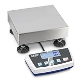 Kern DS 10K0.1S - Industriewaage, IoT-Line Präzisions-Plattformwaage mit Laborgenauigkeit, Ablesbarkeit [d]: 0,1 g, Wägebereich [Max]: 10 kg, Wägeplatte: BxTxH 228x228x70 mm (Edelstahl)