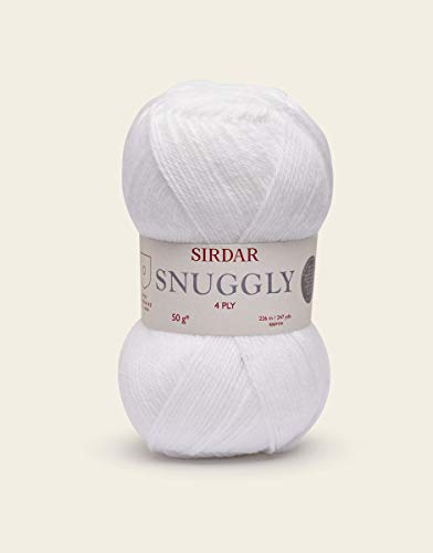 Sirdar Snuggly 4 Ply, White (251), 50g