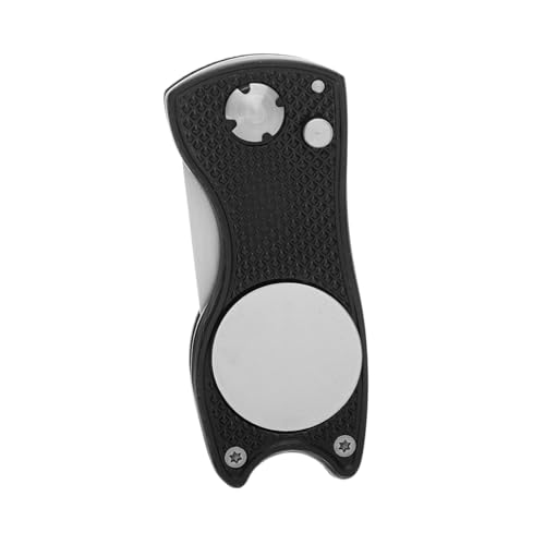 TOGEVAL 折りたたみ式高耐久ゴルフディボット修理ツール 多機能ボールマーカー付き 軽量ポータブル設計 男女兼用ゴルフアクセサリー 快適