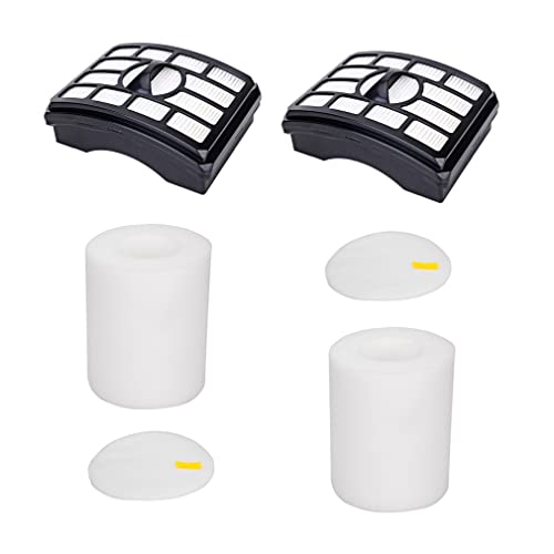 ECOMAID Vacuum Filters Replacement for Shark Rotator Pro Lift-Away NV500 NV501 NV505 NV552 HEPA Filter & Foam Filter Kit, Part # XFH500 & XFF500