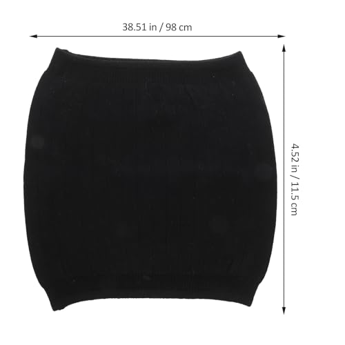 Faja lumbar térmica doble capa negra para abdomen miniatura 2