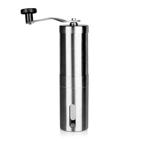 Manual Coffee Grinder, Whole Bean Conical Burr Mill, Brushed Stainless Steel(1 pcs) Manual Coffee Grinder, Whole Bean Conical Burr Mill, Brushed Stainless Steel(1 pcs)
