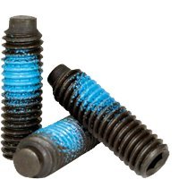 #8-32x5/16" Half Dog Socket Set Screw, Nylon Patch, Thermal Black Oxide, Alloy (INCH) | Size: #8-32 | Length: 5/16" | Alloy_Steel | Finish: Black Oxide | Coarse Thread | (Quantity: 100)