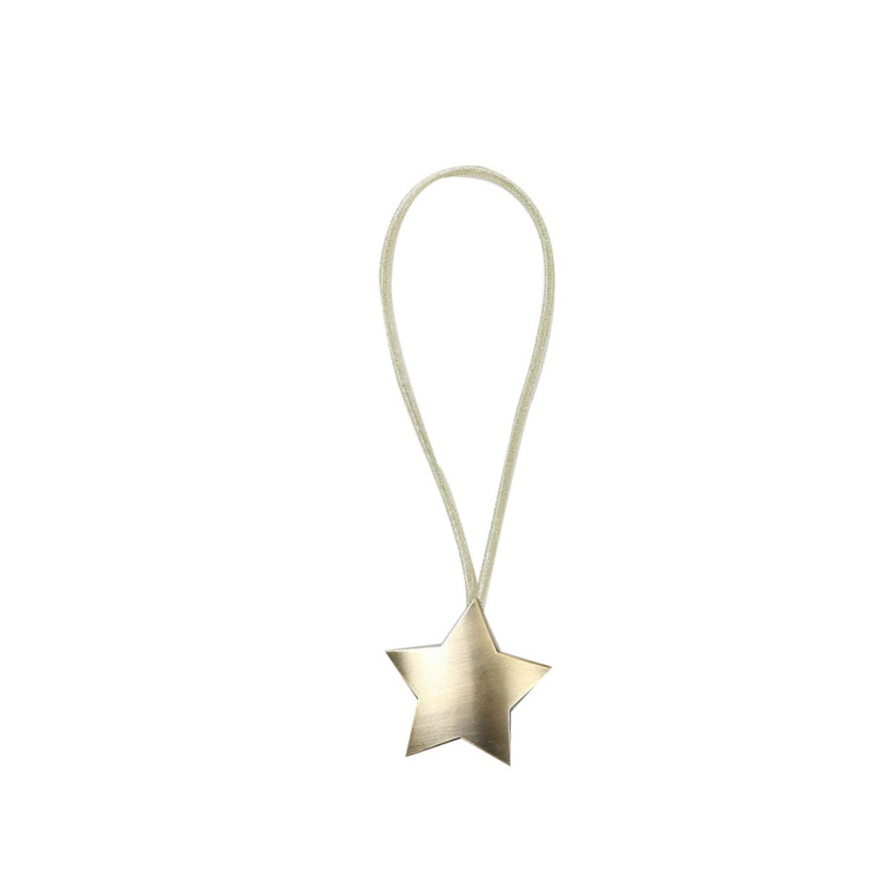 Ciieeo 4pièces Attaches Magnétiques Métal pour Rideaux Système De Fixation Facile Embrasses Décoratives pour Salon Chambre Et Bureau Bronze