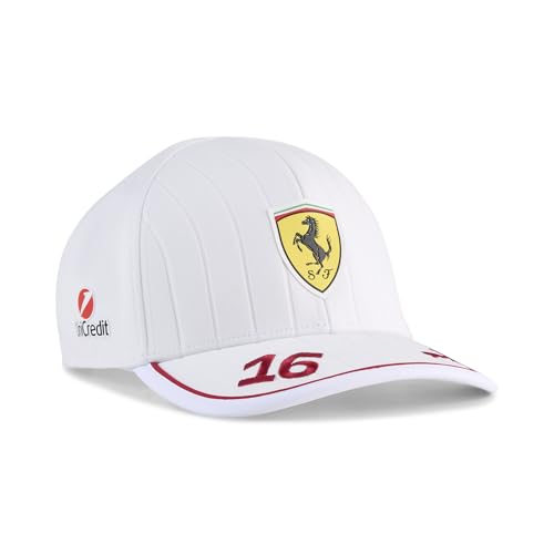 PUMA Scuderia Ferrari F1 Gorra Charles Leclerc 2025 - Blanco - Talla Única