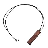 VALICLUD Collar Largo De Suéter Colgante Vacío De Madera De Bambú, Estilo Étnico Vintage, Para Hombre y Mujer, Almacenamiento Práctico, Ajustable, Diseño Natural y Retro, Unisex Uso Diario