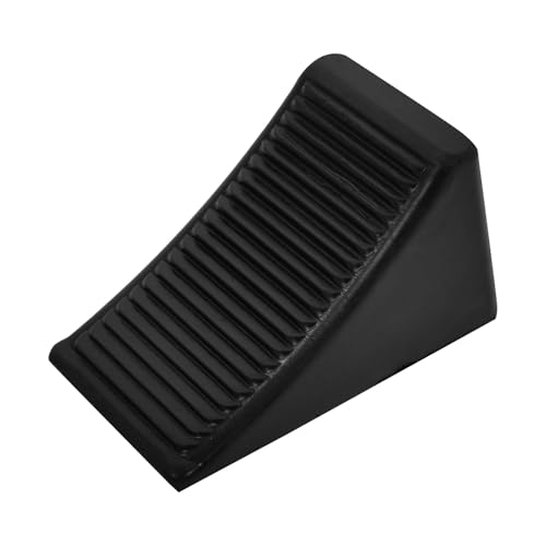 HONMEET Cuneo per Ruote in Gomma Antiscivolo Blocco Stabilizzatore Triangolare Compatto per Camper Rimorchi e Veicoli Accessorio Sicurezza per Pendenze e Salite Facile da Trasportare