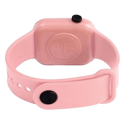 GOLDENIZE FASHION Stylish Waterproof Kids Digital Date and Time Black Pink Square Rectangular Display Watch for Kids Unisex Digital Watch for Baby Boys & Girls Kids | Pack of 2 - Image 4